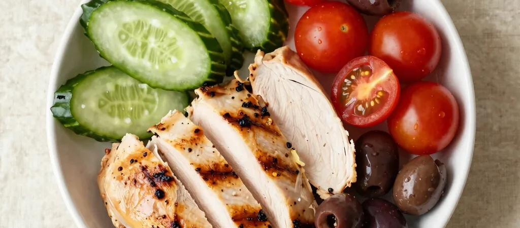 Twenty-Minute Mediterranean Chicken and Cucumber Bowls